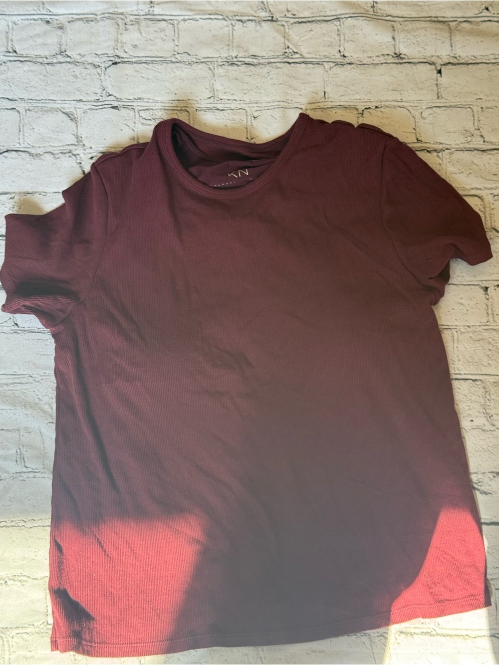 Maroon kn top